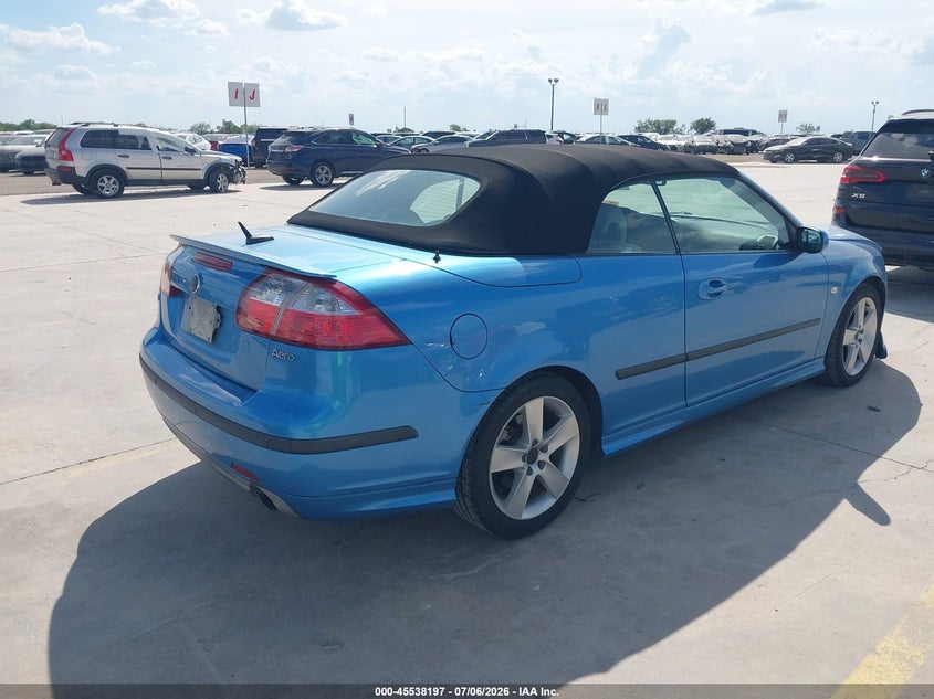 2007 Saab 9-3 VIN YS3FH71U976002181 IAAI salvage auction — FRONT END, Original (Texas), sold $2,850 on 2026-08-17 (photo 4)