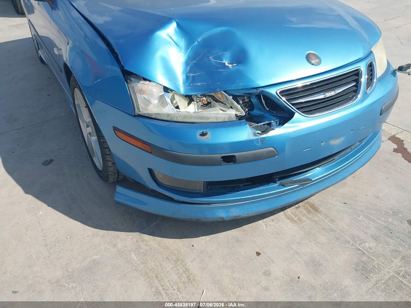 2007 Saab 9-3 VIN YS3FH71U976002181 IAAI salvage auction — FRONT END, Original (Texas), sold $2,850 on 2026-08-17 (photo 6)