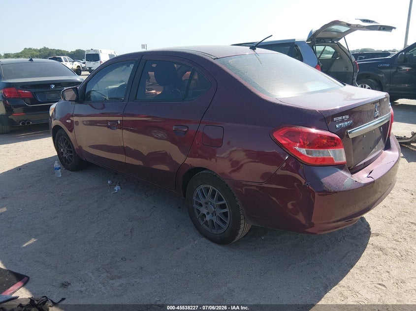 2017 Mitsubishi Mirage VIN ML32F3FJ8HHF16389 IAAI salvage auction — NORMAL WEAR, Original (Texas), sold $575 on 2026-08-23 (photo 3)