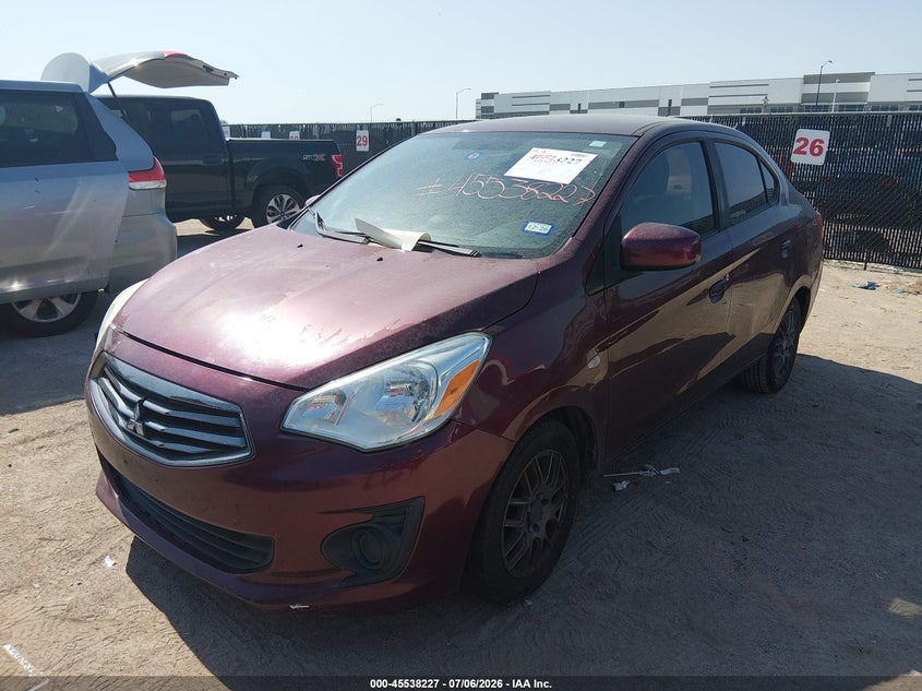 2017 Mitsubishi Mirage VIN ML32F3FJ8HHF16389 IAAI salvage auction — NORMAL WEAR, Original (Texas), sold $575 on 2026-08-23 (photo 6)
