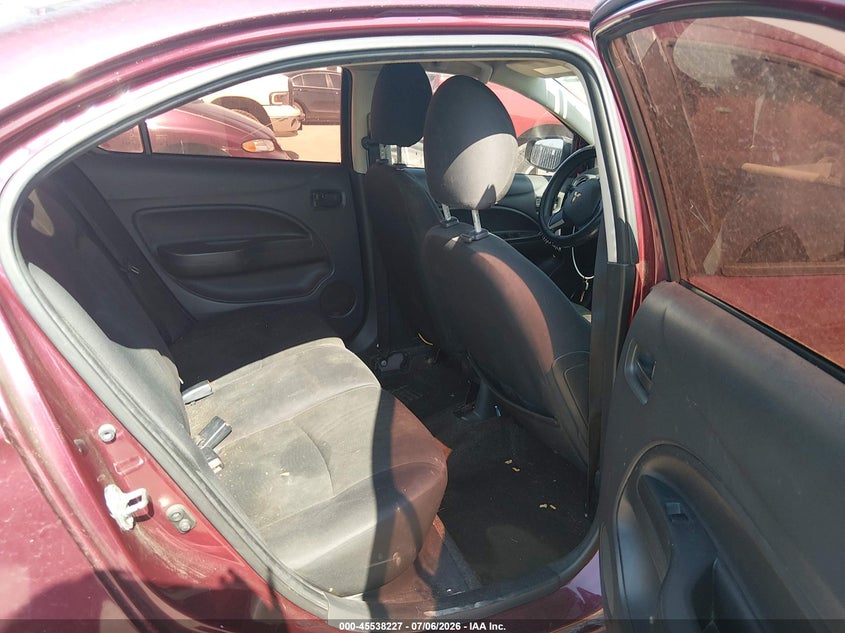 2017 Mitsubishi Mirage VIN ML32F3FJ8HHF16389 IAAI salvage auction — NORMAL WEAR, Original (Texas), sold $575 on 2026-08-23 (photo 8)