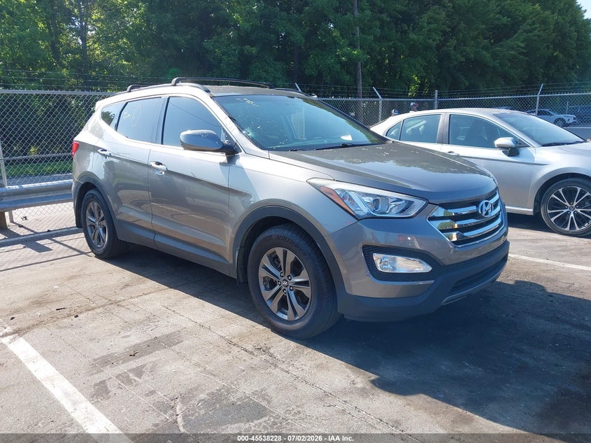 2014 Hyundai Santa fe VIN 5XYZU3LBXEG212156 IAAI salvage auction — SIDE, Salvage (North Carolina), sold $2,150 on 2026-07-23 (photo 1)