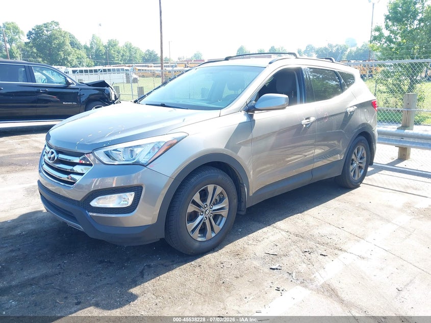 2014 Hyundai Santa fe VIN 5XYZU3LBXEG212156 IAAI salvage auction — SIDE, Salvage (North Carolina), sold $2,150 on 2026-07-23 (photo 2)