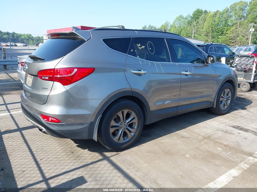 2014 Hyundai Santa fe VIN 5XYZU3LBXEG212156 IAAI salvage auction — SIDE, Salvage (North Carolina), sold $2,150 on 2026-07-23 (photo 4)