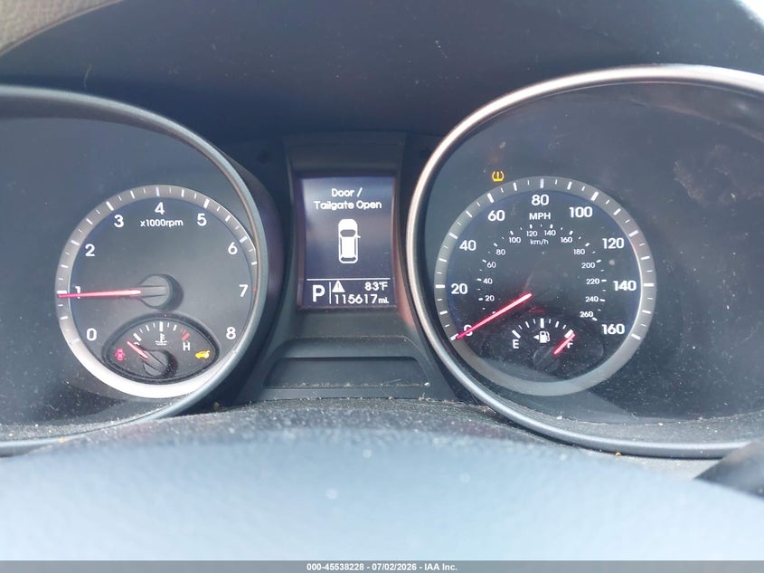 2014 Hyundai Santa fe VIN 5XYZU3LBXEG212156 IAAI salvage auction — SIDE, Salvage (North Carolina), sold $2,150 on 2026-07-23 (photo 7)