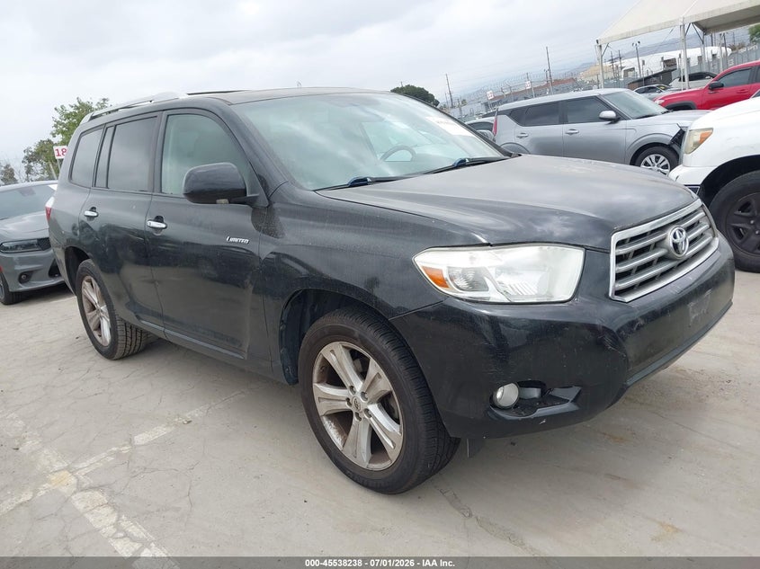 2010 Toyota Highlander VIN 5TDYK3EH7AS011699 IAAI salvage auction — NORMAL WEAR, Clear - Dealer Only (California), sold $2,925 on 2026-07-15 (photo 1)