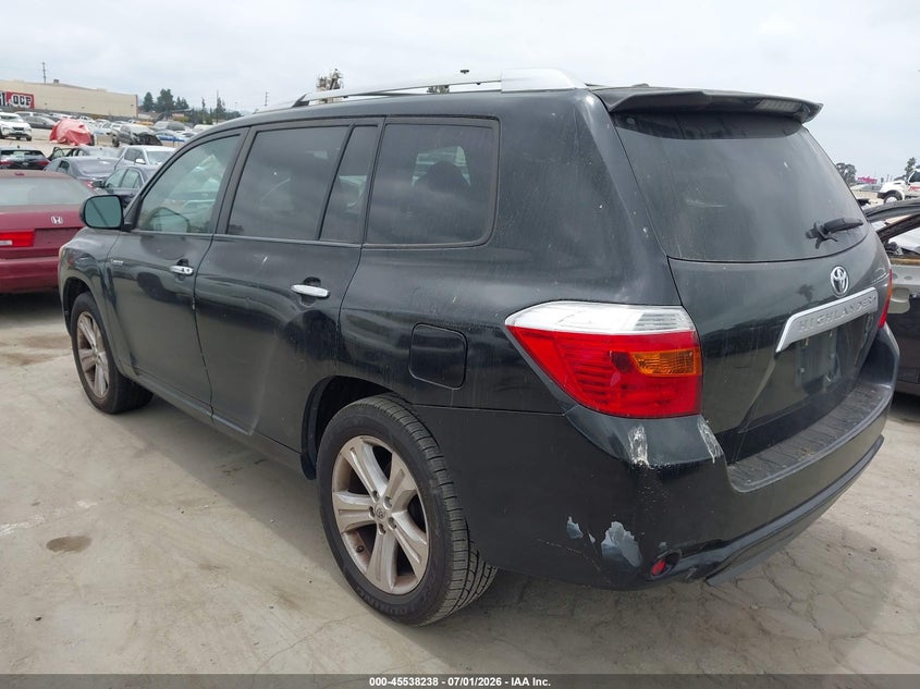 2010 Toyota Highlander VIN 5TDYK3EH7AS011699 IAAI salvage auction — NORMAL WEAR, Clear - Dealer Only (California), sold $2,925 on 2026-07-15 (photo 3)