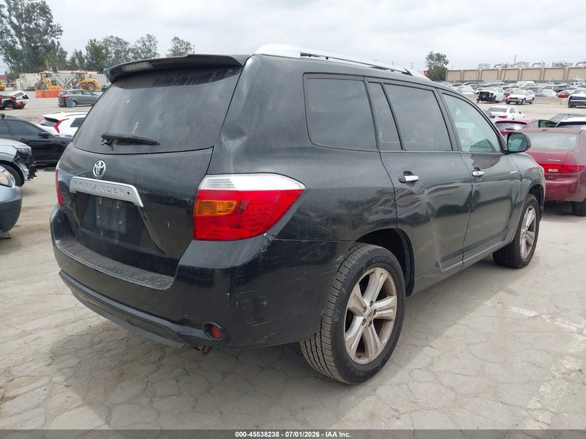 2010 Toyota Highlander VIN 5TDYK3EH7AS011699 IAAI salvage auction — NORMAL WEAR, Clear - Dealer Only (California), sold $2,925 on 2026-07-15 (photo 4)