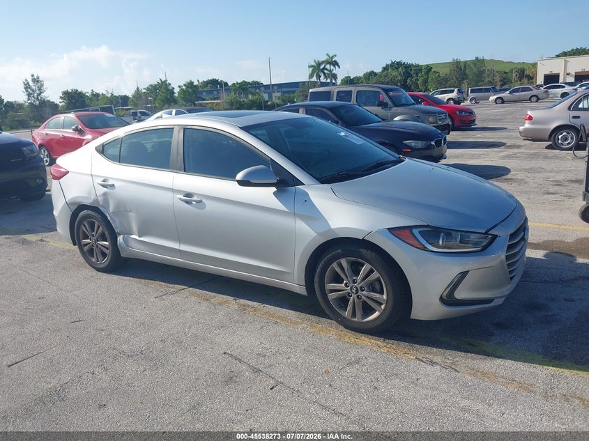 2018 Hyundai Elantra VIN KMHD84LF6JU572150 IAAI salvage auction — SIDE, Rebuildable (Florida), sold $25 on 2026-07-30 (photo 1)
