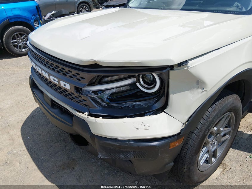 2025 Ford Bronco sport VIN 3FMCR9BN7SRF31257 IAAI salvage auction — LEFT FRONT, Salvage Title, sold $7,500 on 2026-07-29 (photo 6)