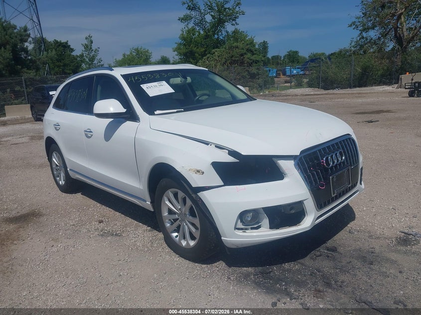 2016 Audi Q5 VIN WA1L2AFP1GA134967 IAAI salvage auction — FRONT END, Clear (Wisconsin), sold $6,300 on 2026-07-14 (photo 1)