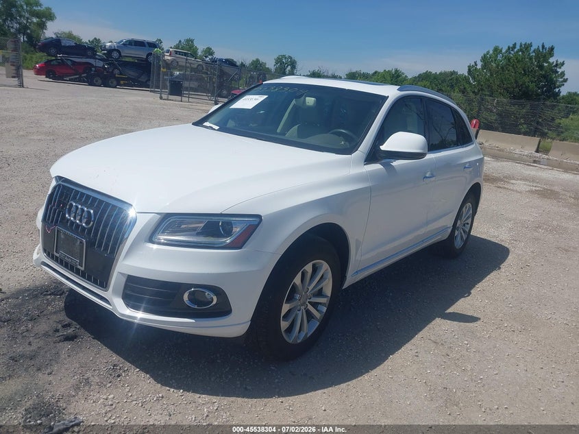 2016 Audi Q5 VIN WA1L2AFP1GA134967 IAAI salvage auction — FRONT END, Clear (Wisconsin), sold $6,300 on 2026-07-14 (photo 2)