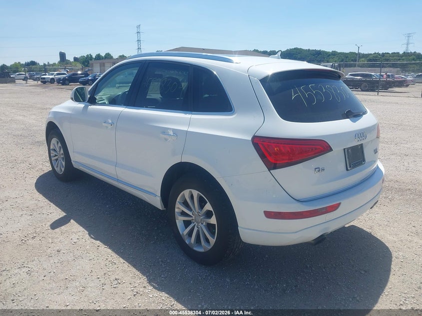 2016 Audi Q5 VIN WA1L2AFP1GA134967 IAAI salvage auction — FRONT END, Clear (Wisconsin), sold $6,300 on 2026-07-14 (photo 3)