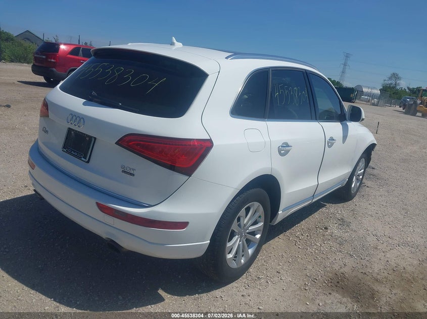 2016 Audi Q5 VIN WA1L2AFP1GA134967 IAAI salvage auction — FRONT END, Clear (Wisconsin), sold $6,300 on 2026-07-14 (photo 4)