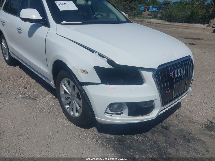 2016 Audi Q5 VIN WA1L2AFP1GA134967 IAAI salvage auction — FRONT END, Clear (Wisconsin), sold $6,300 on 2026-07-14 (photo 6)