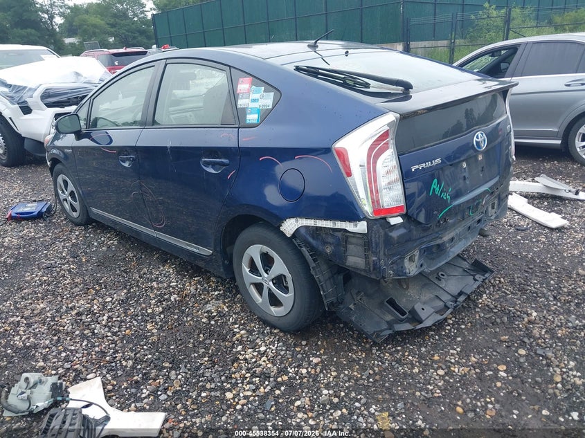 2015 Toyota Prius VIN JTDKN3DU2F1898970 IAAI salvage auction — FRONT & REAR, Mv-907A (New York), sold $675 on 2026-07-14 (photo 3)