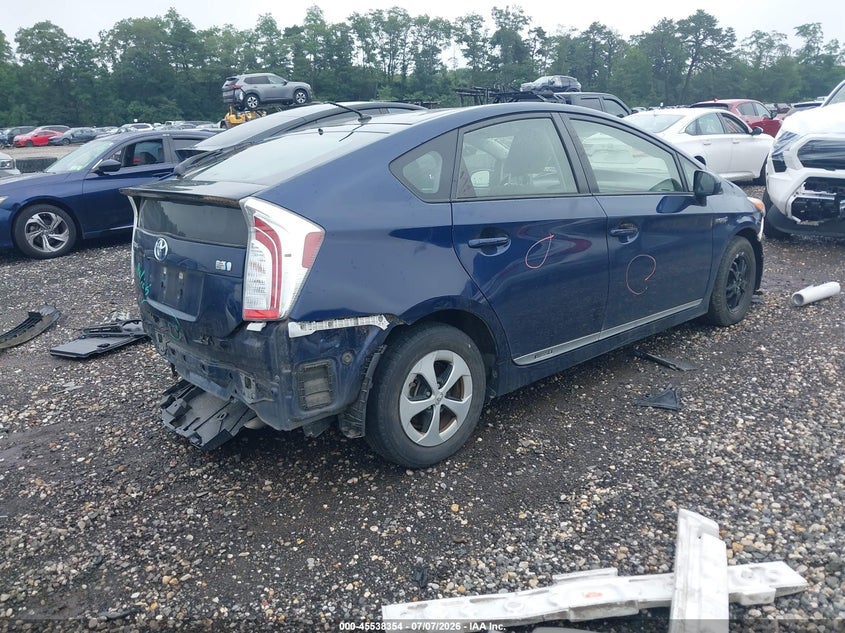 2015 Toyota Prius VIN JTDKN3DU2F1898970 IAAI salvage auction — FRONT & REAR, Mv-907A (New York), sold $675 on 2026-07-14 (photo 4)
