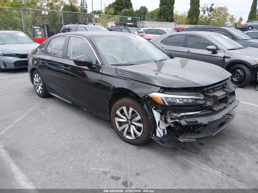 2026 Honda Civic VIN 2HGFE2F20TH548890 — IAAI salvage auction photo