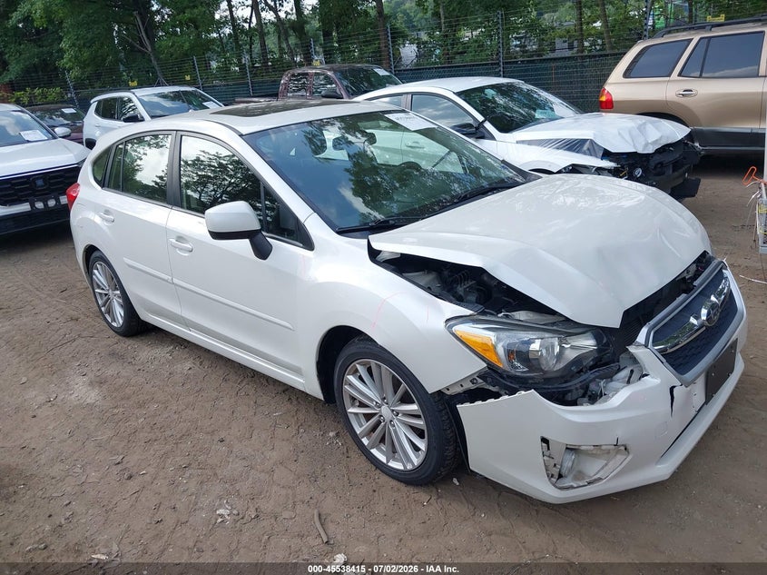 2014 Subaru Impreza VIN JF1GPAD60E8261108 IAAI salvage auction — FRONT END, Clear (Virginia), sold $850 on 2026-07-30 (photo 1)