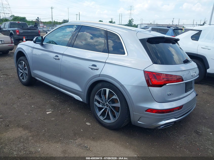 2023 Audi Q5 VIN WA1GAAFY1P2072932 IAAI salvage auction — LEFT REAR, Salvage (Ohio), sold $3,150 on 2026-07-23 (photo 3)