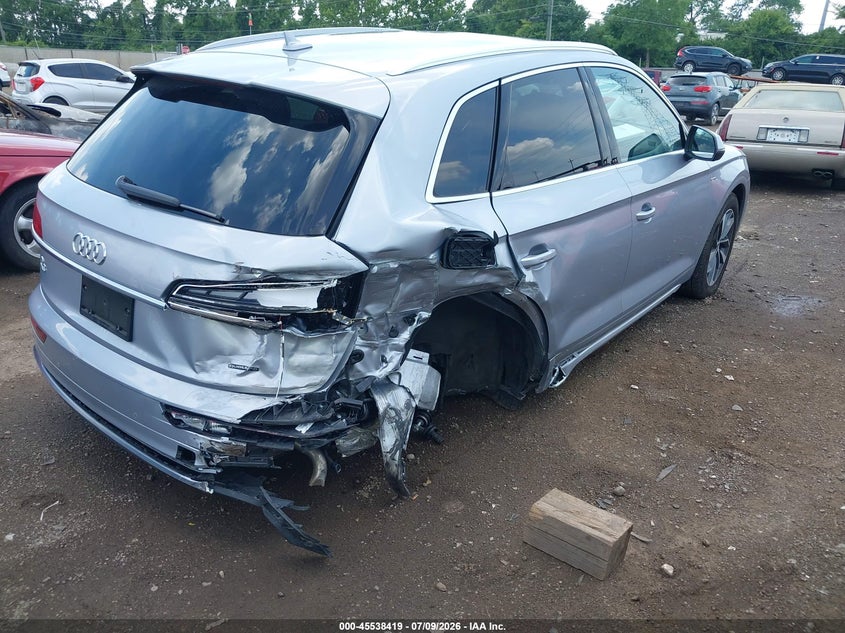 2023 Audi Q5 VIN WA1GAAFY1P2072932 IAAI salvage auction — LEFT REAR, Salvage (Ohio), sold $3,150 on 2026-07-23 (photo 4)