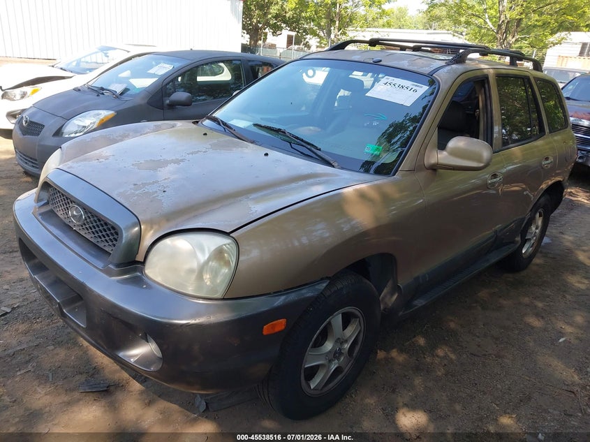 2003 Hyundai Santa fe VIN KM8SC73D23U411495 IAAI salvage auction — NORMAL WEAR, Clear (Virginia), sold $375 on 2026-07-09 (photo 2)