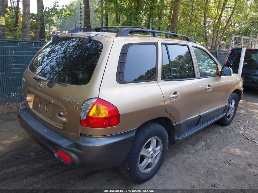 2003 Hyundai Santa fe VIN KM8SC73D23U411495 IAAI salvage auction — NORMAL WEAR, Clear (Virginia), sold $375 on 2026-07-09 (photo 4)
