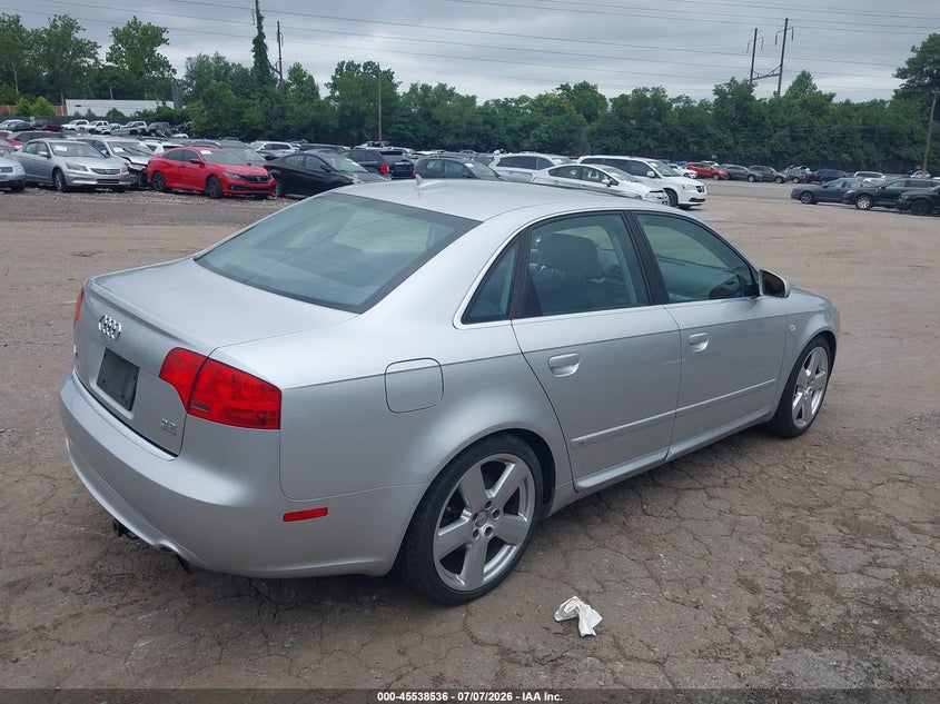 2006 Audi A4 VIN WAUEG78E46A090246 IAAI salvage auction — LEFT FRONT, Salvage (Pennsylvania), sold $250 on 2026-07-16 (photo 4)