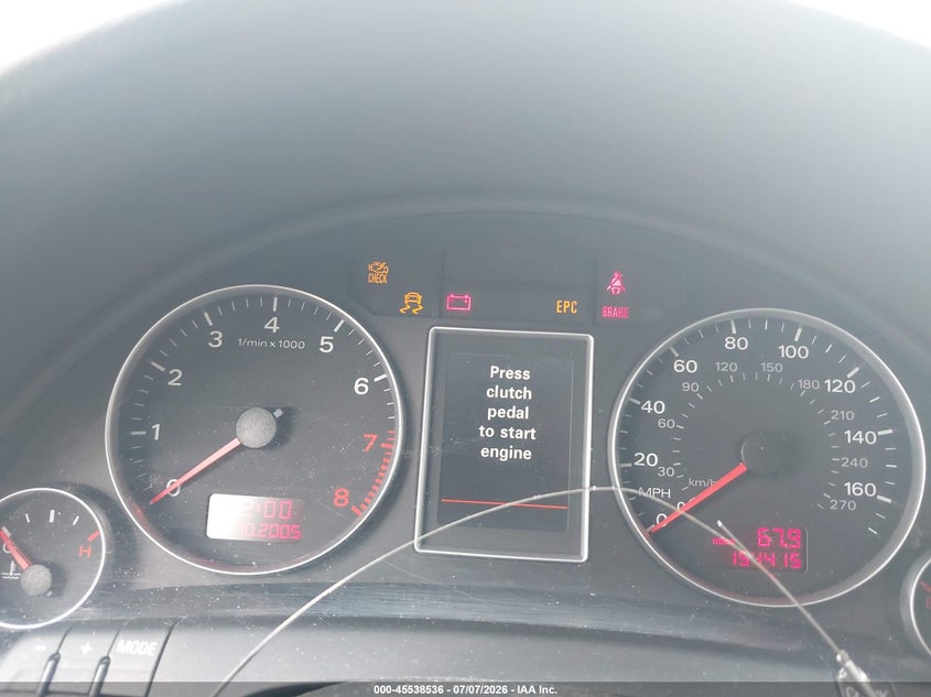 2006 Audi A4 VIN WAUEG78E46A090246 IAAI salvage auction — LEFT FRONT, Salvage (Pennsylvania), sold $250 on 2026-07-16 (photo 7)