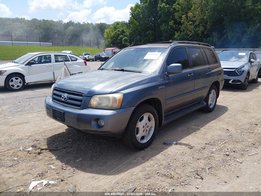 2004 Toyota Highlander VIN JTEEP21AX40006703 IAAI salvage auction — NORMAL WEAR, Clear (Tennessee), sold $1,050 on 2026-07-08 (photo 2)
