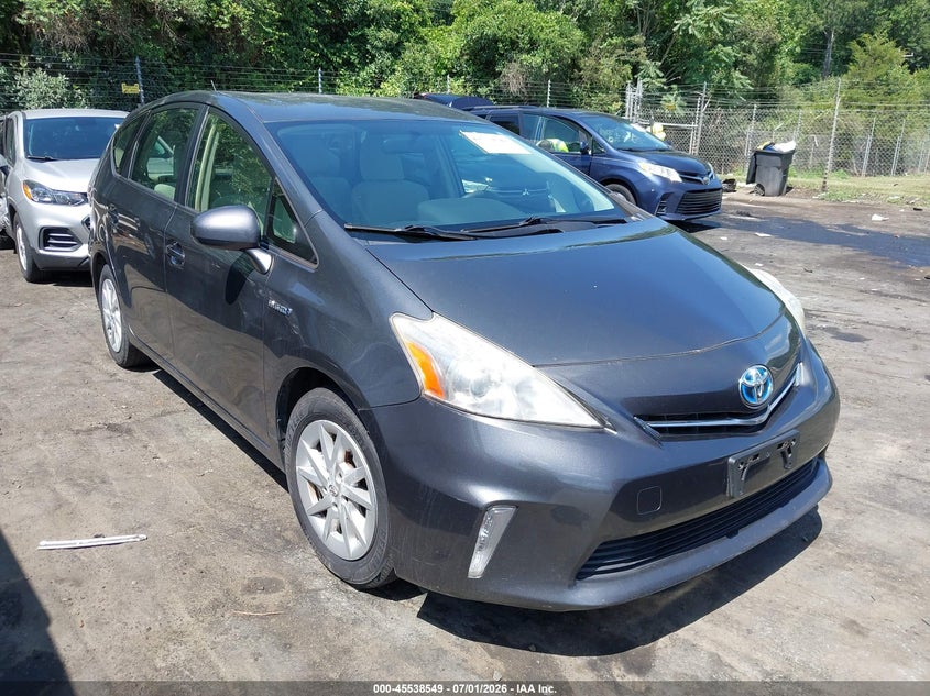 2013 Toyota Prius v VIN JTDZN3EU8D3207603 IAAI salvage auction — NORMAL WEAR, Clear (North Carolina), sold $3,050 on 2026-07-09 (photo 1)