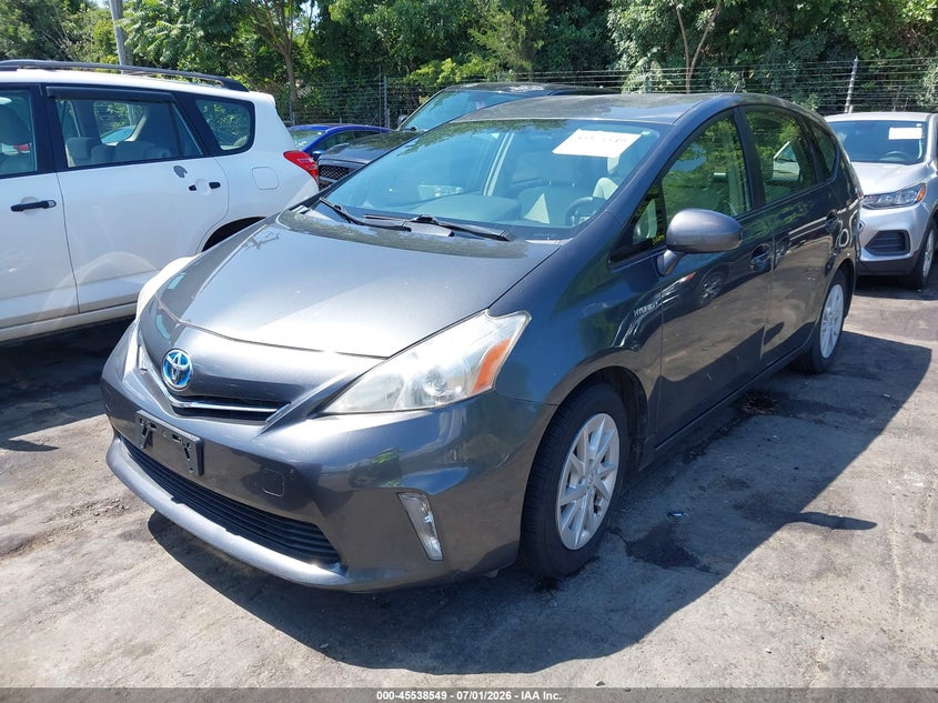 2013 Toyota Prius v VIN JTDZN3EU8D3207603 IAAI salvage auction — NORMAL WEAR, Clear (North Carolina), sold $3,050 on 2026-07-09 (photo 2)