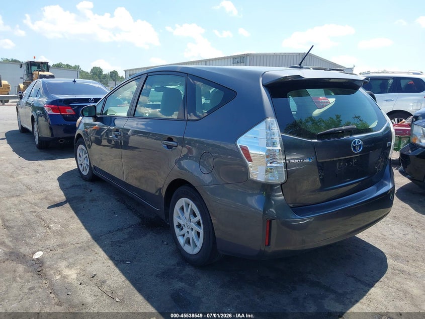 2013 Toyota Prius v VIN JTDZN3EU8D3207603 IAAI salvage auction — NORMAL WEAR, Clear (North Carolina), sold $3,050 on 2026-07-09 (photo 3)