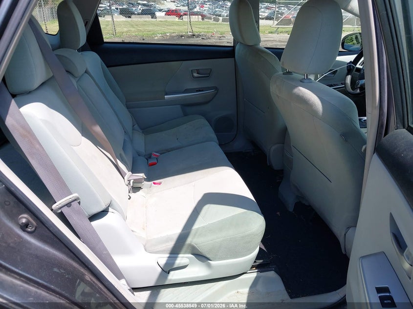 2013 Toyota Prius v VIN JTDZN3EU8D3207603 IAAI salvage auction — NORMAL WEAR, Clear (North Carolina), sold $3,050 on 2026-07-09 (photo 8)