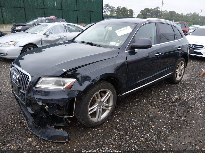 2015 Audi Q5 VIN WA1LFAFP2FA058789 IAAI salvage auction — LEFT FRONT, Mv-907A (New York), sold $925 on 2026-07-28 (photo 2)