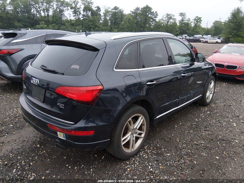 2015 Audi Q5 VIN WA1LFAFP2FA058789 IAAI salvage auction — LEFT FRONT, Mv-907A (New York), sold $925 on 2026-07-28 (photo 4)