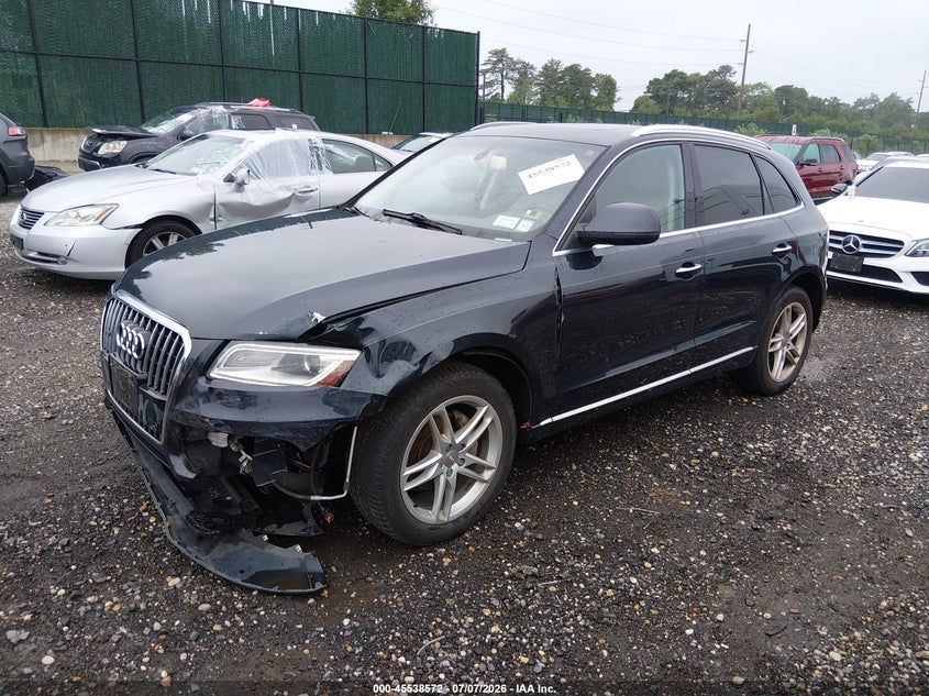 2015 Audi Q5 VIN WA1LFAFP2FA058789 IAAI salvage auction — LEFT FRONT, Mv-907A (New York), sold $925 on 2026-07-28 (photo 6)