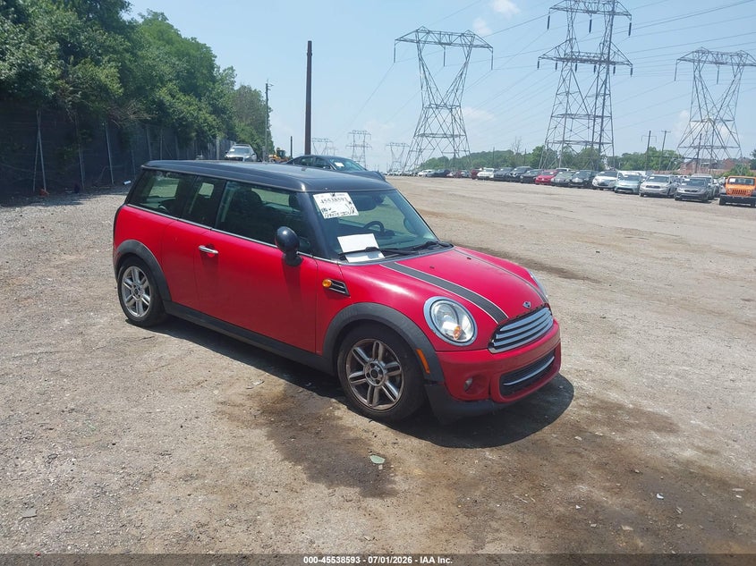 2012 Mini VIN WMWZF3C50CT189585 IAAI salvage auction — NORMAL WEAR, Clear (Pennsylvania), sold $475 on 2026-07-24 (photo 1)