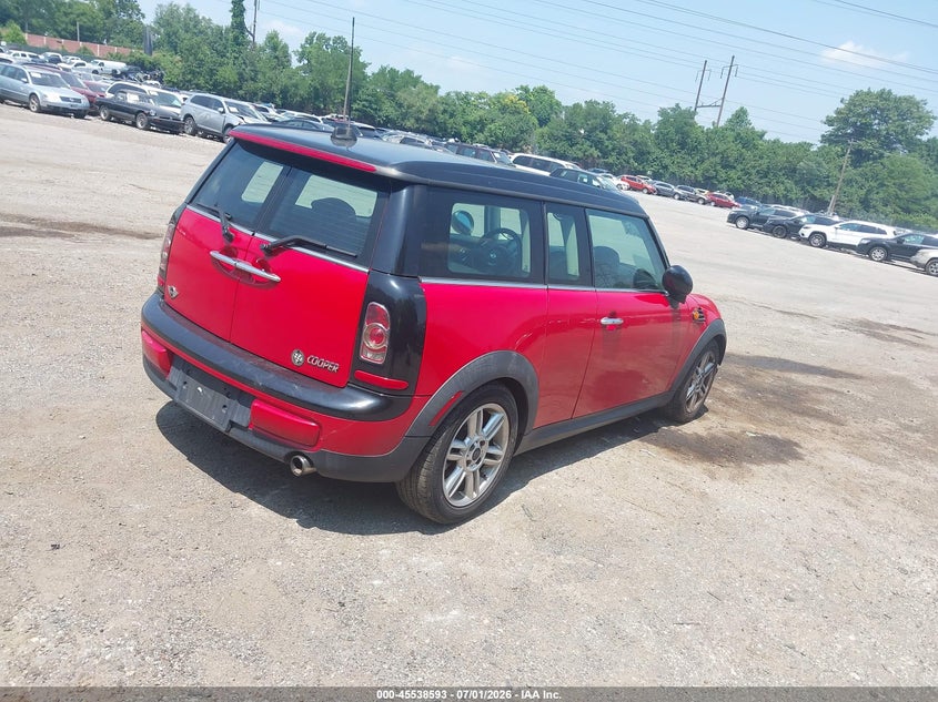 2012 Mini VIN WMWZF3C50CT189585 IAAI salvage auction — NORMAL WEAR, Clear (Pennsylvania), sold $475 on 2026-07-24 (photo 4)