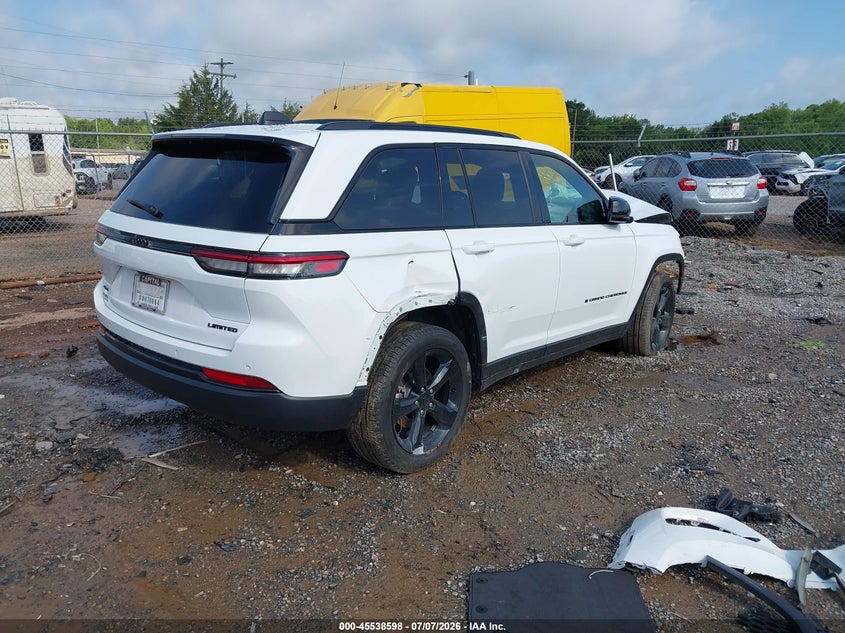 2025 Jeep Grand cherokee VIN 1C4RJHBG8SC363208 IAAI salvage auction — FRONT END, Salvage Title, sold $9,300 on 2026-08-12 (photo 4)