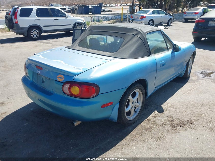 2000 Mazda Mx-5 miata VIN JM1NB3537Y0141731 IAAI salvage auction — NORMAL WEAR, Clear - Dealer Only (California), sold $225 on 2026-07-28 (photo 4)