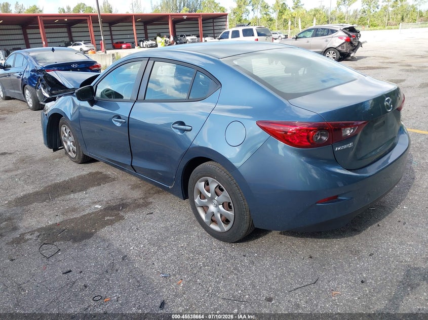 2016 Mazda 3 VIN JM1BM1T79G1298516 IAAI salvage auction — FRONT END, Rebuildable (Florida), sold $525 on 2026-07-29 (photo 3)