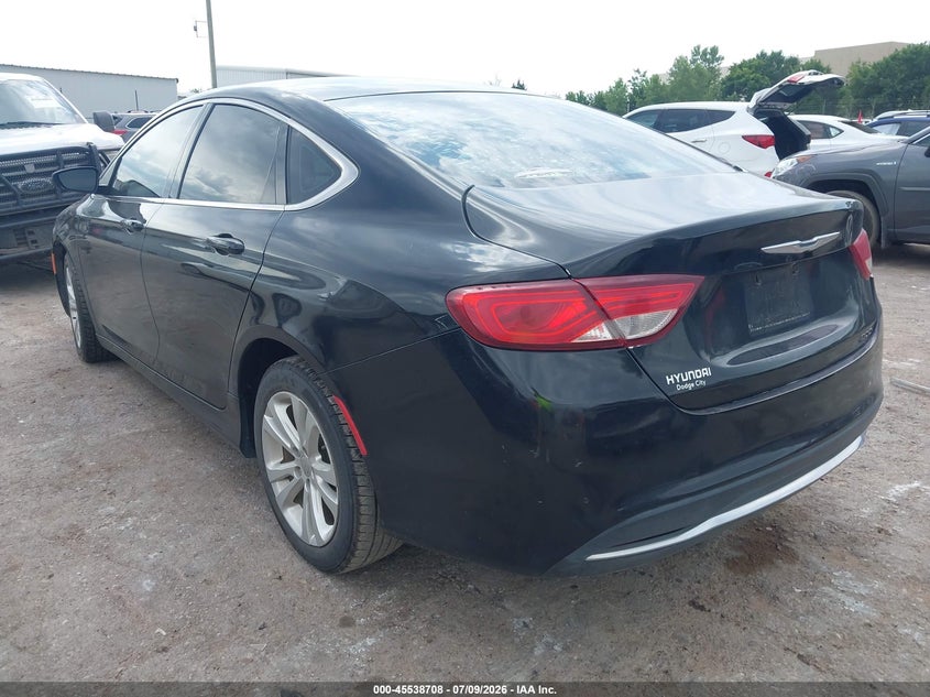 2015 Chrysler 200 VIN 1C3CCCAB2FN641267 IAAI salvage auction — WATER/FLOOD, Clear (Kansas), sold $450 on 2026-09-02 (photo 3)