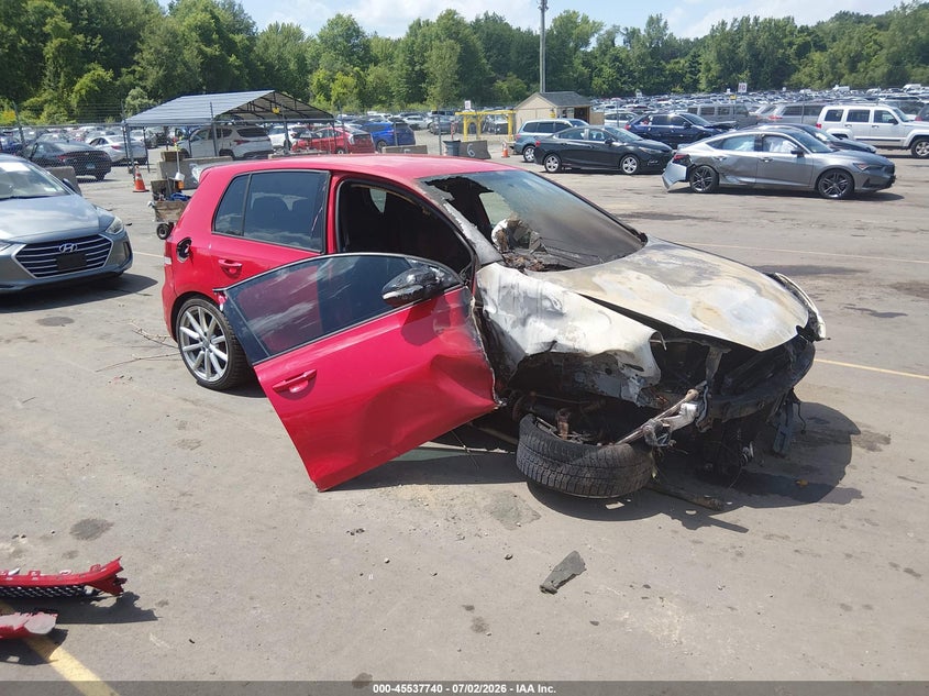 2011 Volkswagen Gti VIN WVWGD7AJ3BW198317 IAAI salvage auction — Burn Engine, Clear (Massachusetts), sold $200 on 2026-08-06 (photo 1)