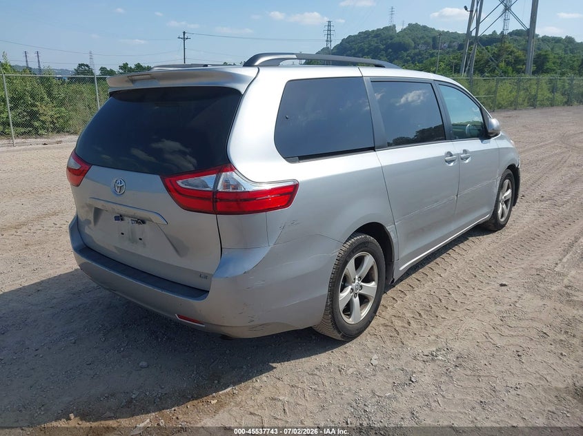 2015 Toyota Sienna VIN 5TDKK3DC8FS682673 IAAI salvage auction — RIGHT SIDE, Salvage Title, sold $2,700 on 2026-07-23 (photo 4)