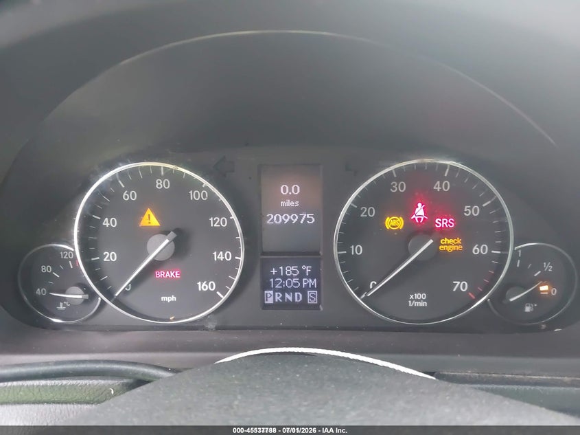 2007 Mercedes-benz C class VIN WDBRF52H87F898620 IAAI salvage auction — FRONT END, Salvage (Texas), sold $225 on 2026-07-28 (photo 7)