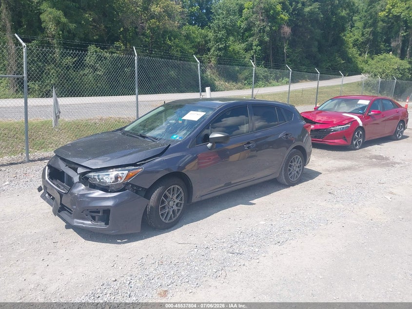 2017 Subaru Impreza VIN 4S3GTAA65H3740409 IAAI salvage auction — FRONT END, Salvage Title, sold $850 on 2026-08-01 (photo 2)
