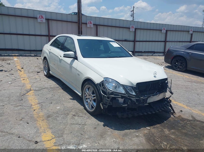 2012 Mercedes-benz E-klasse VIN WDDHF5KB8CA527575 IAAI salvage auction — FRONT END, Salvage (Georgia), sold $1,600 on 2026-08-12 (photo 1)