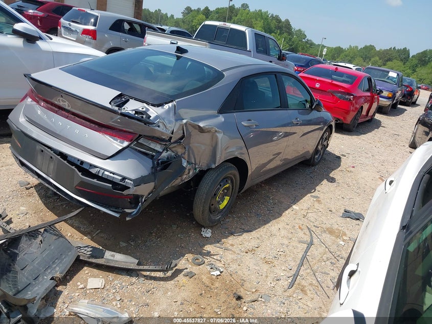 2025 Hyundai Elantra VIN KMHLM4DG8SU910311 IAAI salvage auction — REAR END, Salvage (North Carolina), sold $5,550 on 2026-07-27 (photo 4)