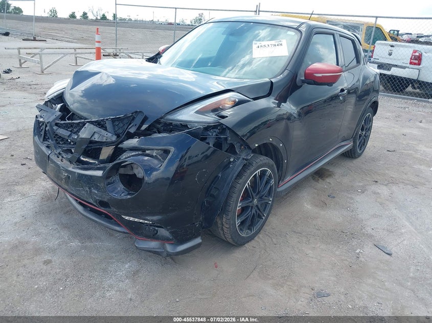 2015 Nissan Juke VIN JN8DF5MR1FT200080 IAAI salvage auction — FRONT END, Salvage Title, sold $25 on 2026-07-28 (photo 2)